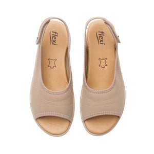 133706 BEIGE FLEXI CALZADO DAMA SANDALIA SAND