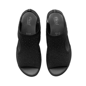 133707 NEGRO FLEXI CALZADO DAMA SANDALIA SAND