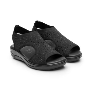 133707 NEGRO FLEXI CALZADO DAMA SANDALIA SAND