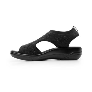 133707 NEGRO FLEXI CALZADO DAMA SANDALIA SAND