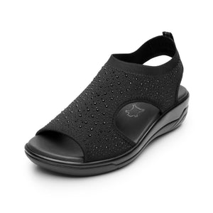 133707 NEGRO FLEXI CALZADO DAMA SANDALIA SAND