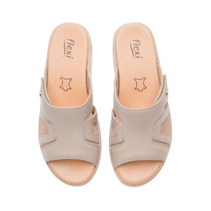 133708 BEIGE FLEXI CALZADO DAMA SANDALIA SAND