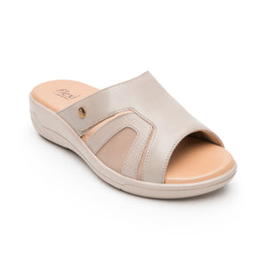 133708 BEIGE FLEXI CALZADO DAMA SANDALIA SAND