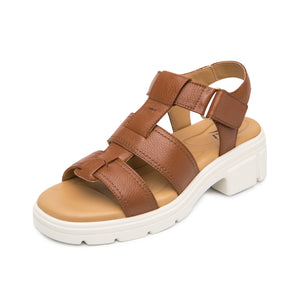 133806 TAN FLEXI CALZADO DAMA SANDALIA SANDAL