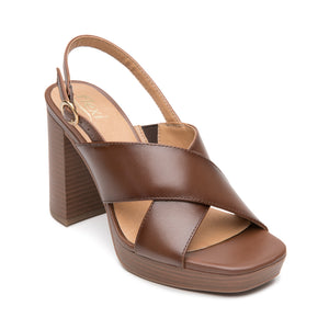 134406 TAN FLEXI CALZADO DAMA SANDALIA SANDAL