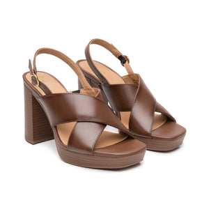 134406 TAN FLEXI CALZADO DAMA SANDALIA SANDAL
