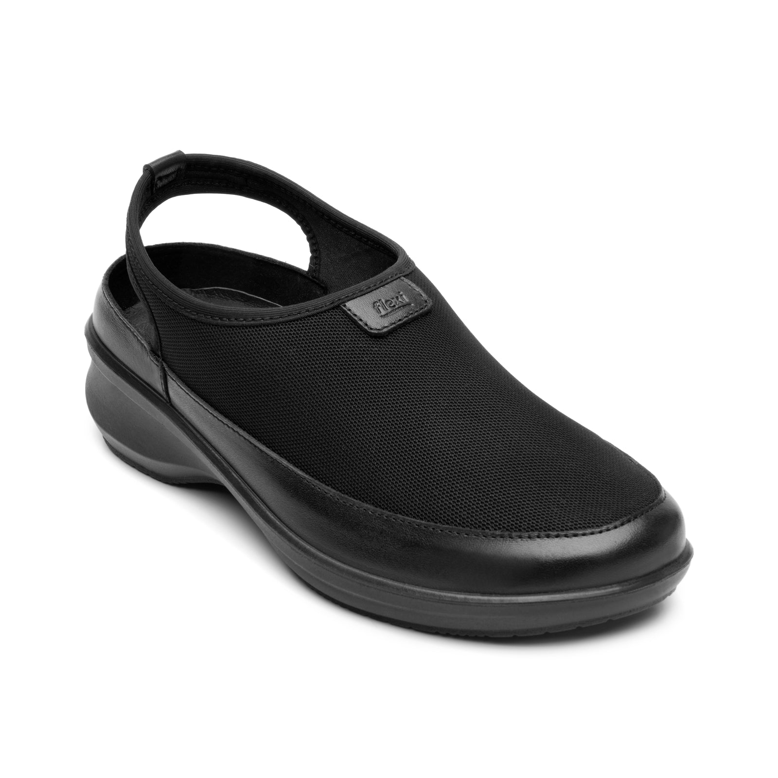 134805 NEGRO FLEXI CALZADO DAMA CHOCLO CASUAL