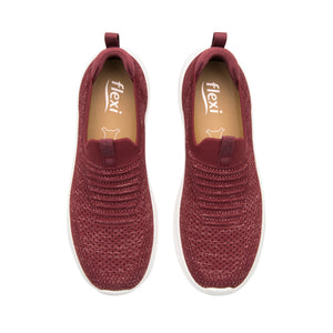 135201 BURGUNDY FLEXI CALZADO DAMA CHOCLO SPO