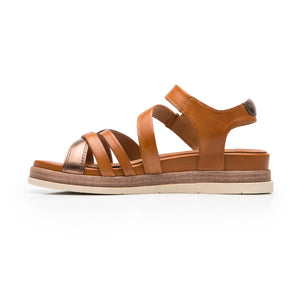 135301 TAN FLEXI CALZADO DAMA SANDALIA SANDAL
