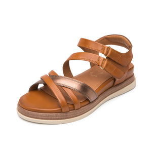 135301 TAN FLEXI CALZADO DAMA SANDALIA SANDAL