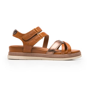 135301 TAN FLEXI CALZADO DAMA SANDALIA SANDAL