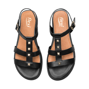 135302 NEGRO FLEXI CALZADO DAMA SANDALIA SAND