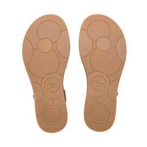 135302 TAN FLEXI CALZADO DAMA SANDALIA SANDAL