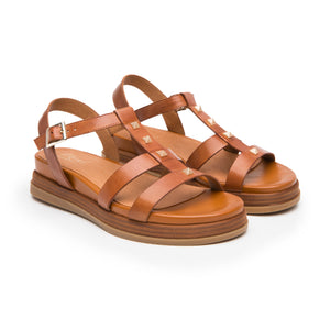 135302 TAN FLEXI CALZADO DAMA SANDALIA SANDAL