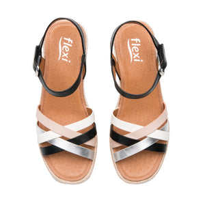 135402 NEGRO MULTICOLOR FLEXI CALZADO DAMA SA