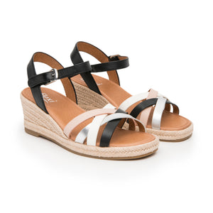 135402 NEGRO MULTICOLOR FLEXI CALZADO DAMA SA