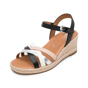 135402 NEGRO MULTICOLOR FLEXI CALZADO DAMA SA