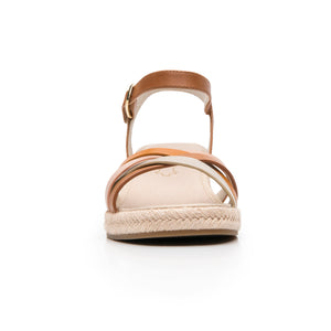 135402 TAN MULTICOLOR FLEXI CALZADO DAMA SAND