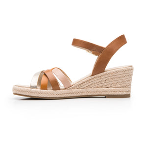 135402 TAN MULTICOLOR FLEXI CALZADO DAMA SAND