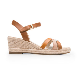 135402 TAN MULTICOLOR FLEXI CALZADO DAMA SAND
