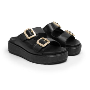 135501 NEGRO FLEXI CALZADO DAMA SANDALIA SAND