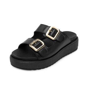 135501 NEGRO FLEXI CALZADO DAMA SANDALIA SAND