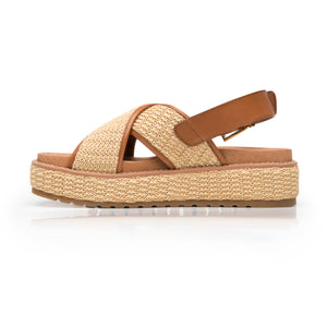 135502 BEIGE FLEXI CALZADO DAMA SANDALIA SAND