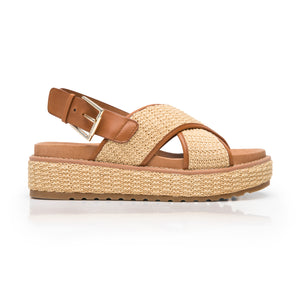 135502 BEIGE FLEXI CALZADO DAMA SANDALIA SAND
