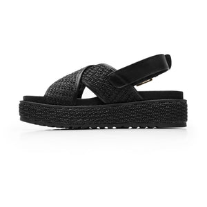 135502 NEGRO FLEXI CALZADO DAMA SANDALIA SAND