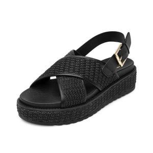 135502 NEGRO FLEXI CALZADO DAMA SANDALIA SAND
