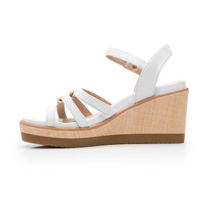 135601 BLANCO FLEXI CALZADO DAMA SANDALIA SAN