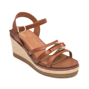 135601 COGNAC FLEXI CALZADO DAMA SANDALIA SAN