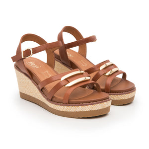 135601 COGNAC FLEXI CALZADO DAMA SANDALIA SAN