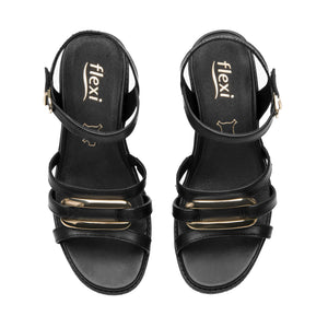 135601 NEGRO FLEXI CALZADO DAMA SANDALIA SAND