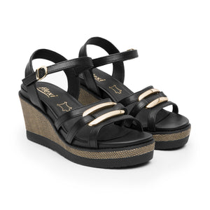 135601 NEGRO FLEXI CALZADO DAMA SANDALIA SAND