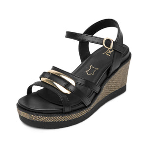 135601 NEGRO FLEXI CALZADO DAMA SANDALIA SAND