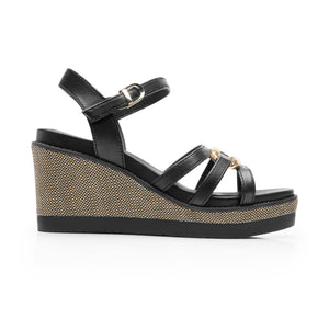 135601 NEGRO FLEXI CALZADO DAMA SANDALIA SAND
