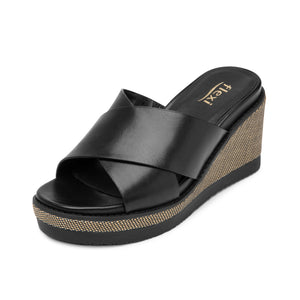 135602 NEGRO FLEXI CALZADO DAMA SANDALIA SAND
