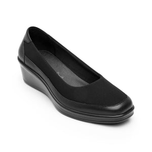 136702 NEGRO FLEXI CALZADO DAMA CHOCLO SEMIVE