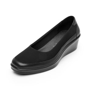 136702 NEGRO FLEXI CALZADO DAMA CHOCLO SEMIVE