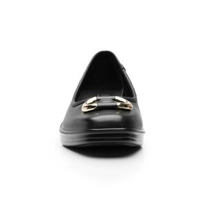 136704 NEGRO FLEXI CALZADO DAMA BALERINA SEMI