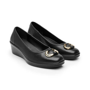 136704 NEGRO FLEXI CALZADO DAMA BALERINA SEMI