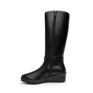 136706 NEGRO FLEXI CALZADO DAMA BOTA SEMIVEST