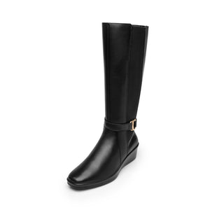 136706 NEGRO FLEXI CALZADO DAMA BOTA SEMIVEST