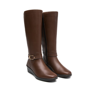 Bota Alta Flexi Anansa para Dama Dark Tan 136712