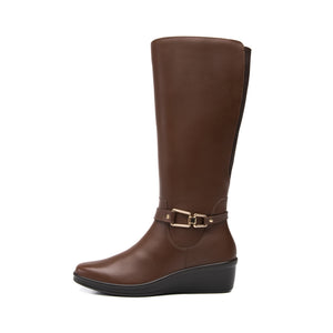 Bota Alta Flexi Anansa para Dama Dark Tan 136712