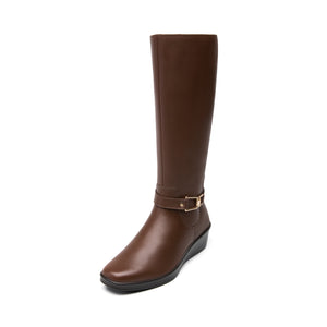 Bota Alta Flexi Anansa para Dama Dark Tan 136712