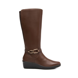 Bota Alta Flexi Anansa para Dama Dark Tan 136712