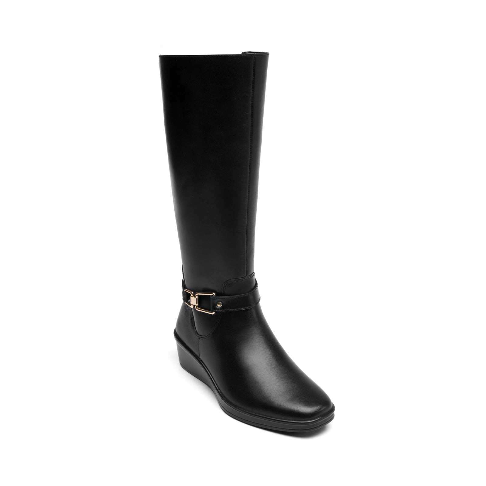 136712 NEGRO FLEXI CALZADO DAMA BOTA ALTA 22
