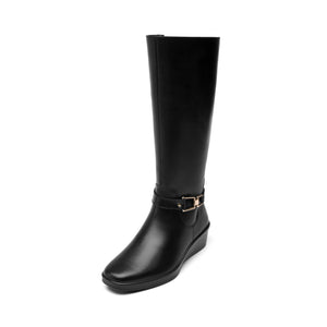 136712 NEGRO FLEXI CALZADO DAMA BOTA ALTA 22